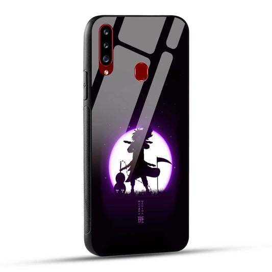 Samsung Galaxy A20s Back Cover Madara Uchiha Printed Glass Case