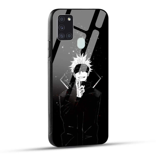 Samsung Galaxy A21s Back Cover Anime Printed Glass Case