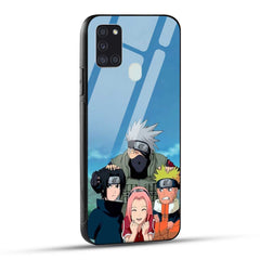 Samsung Galaxy A21s Back Cover Kakashi Printed Glass Case