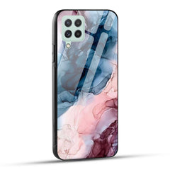 Samsung Galaxy A22 4G Back Cover Marble Color Printed Glass Case