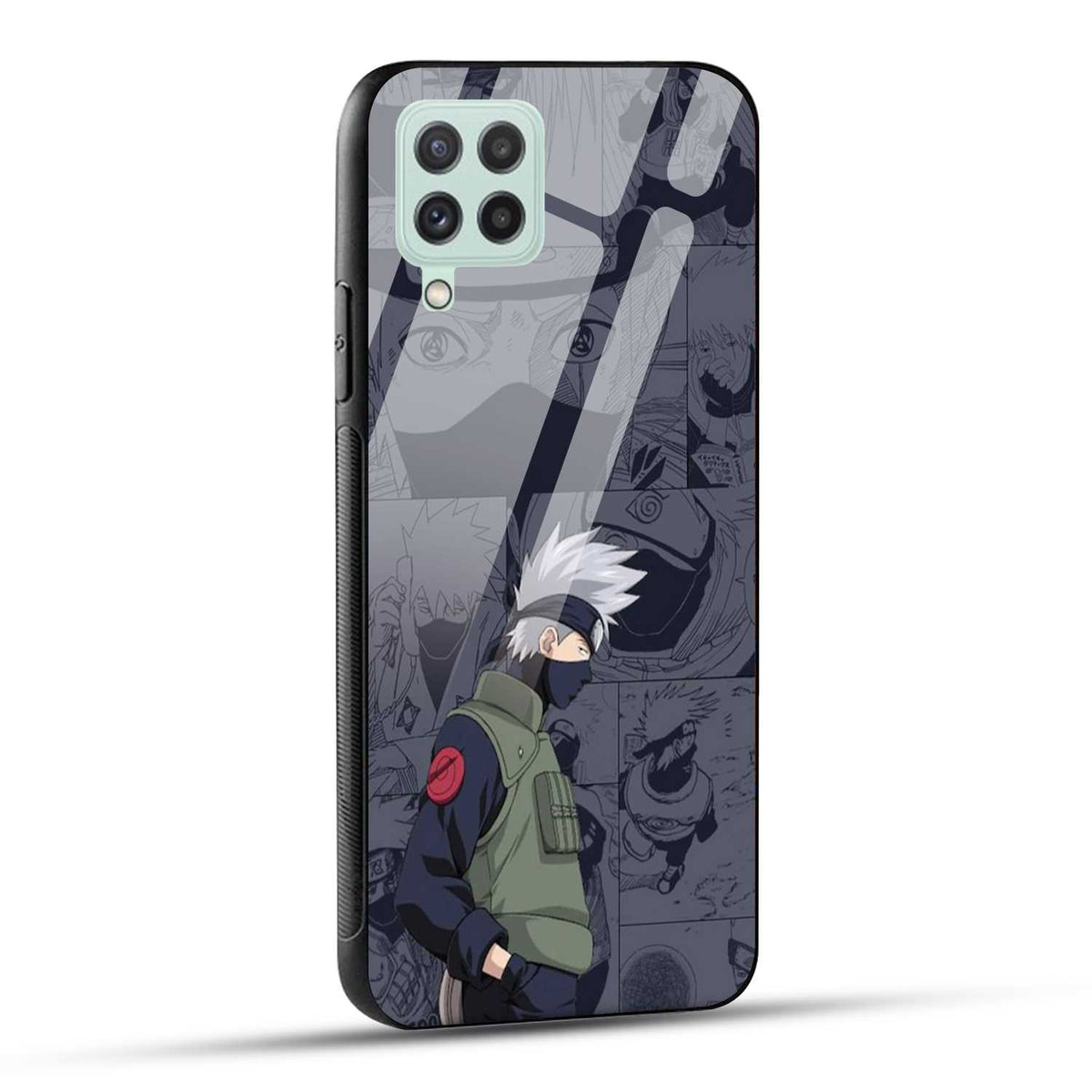 Samsung Galaxy A22 4G Back Cover Kakashii Printed Glass Case