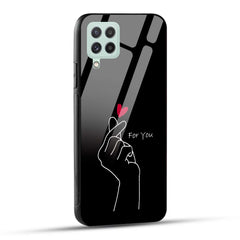 Samsung Galaxy A22 4G Back Cover For You Printed Glass Case