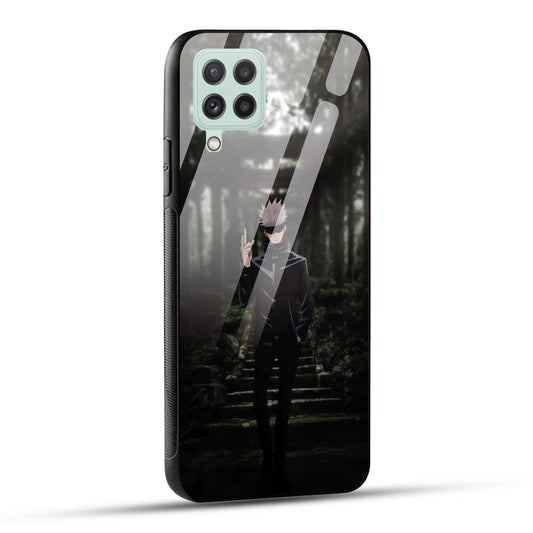 Samsung Galaxy A22 4G Back Cover Gojo Printed Glass Case