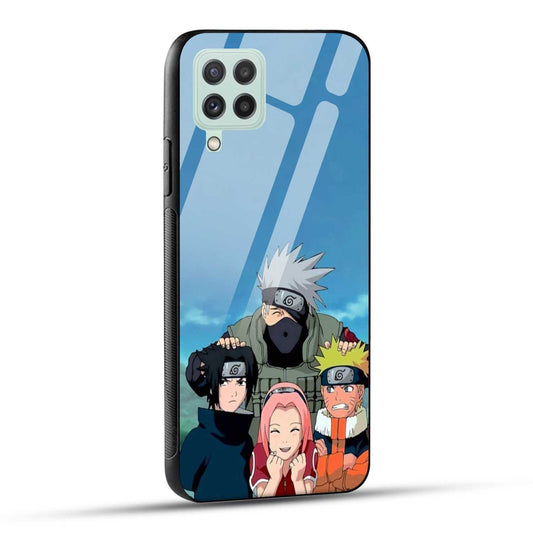 Samsung Galaxy A22 4G Back Cover Kakashi Printed Glass Case