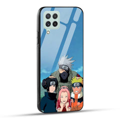 Samsung Galaxy A22 4G Back Cover Kakashi Printed Glass Case