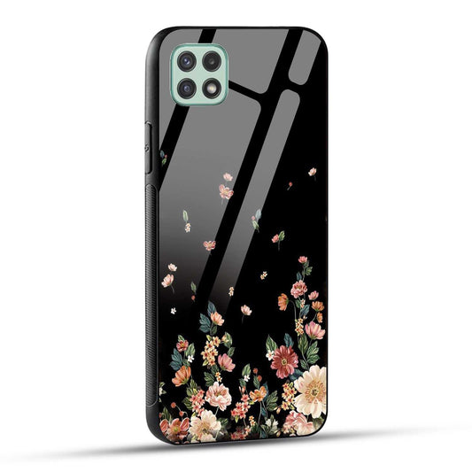 Samsung Galaxy A22 5G / Samsung Galaxy F42 5G Back Cover Flowers Girly Printed Glass Case