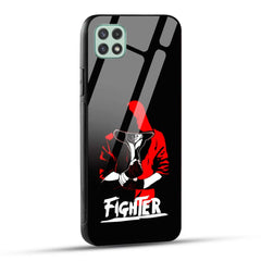 Samsung Galaxy A22 5G / Samsung Galaxy F42 5G Back Cover Fighter Printed Glass Case