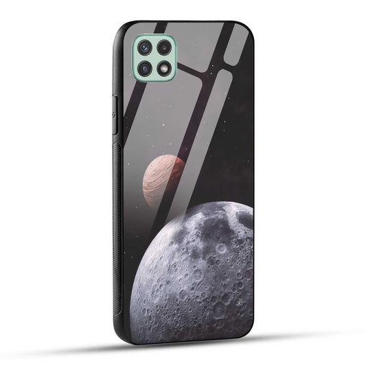 Samsung Galaxy A22 5G / Samsung Galaxy F42 5G Back Cover Galaxy Space Printed Glass Case