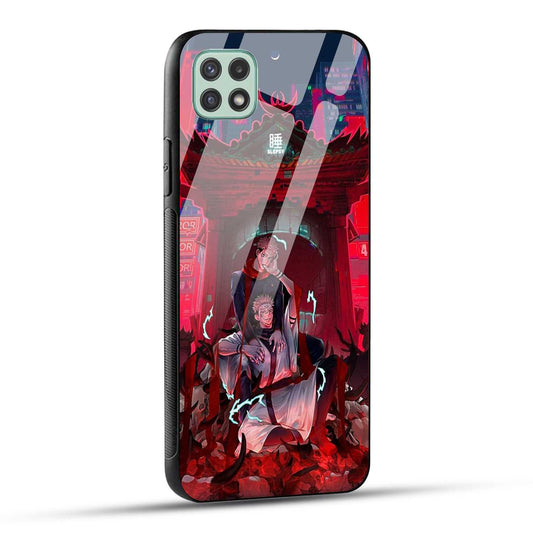 Samsung Galaxy A22 5G / Samsung Galaxy F42 5G Back Cover Sukuna Printed Glass Case