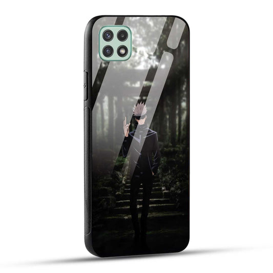 Samsung Galaxy A22 5G / Samsung Galaxy F42 5G Back Cover Gojo Printed Glass Case
