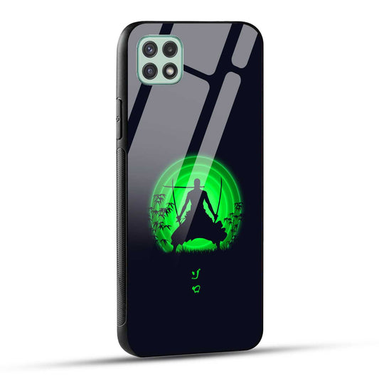 Samsung Galaxy A22 5G / Samsung Galaxy F42 5G Back Cover Zoro Printed Glass Case