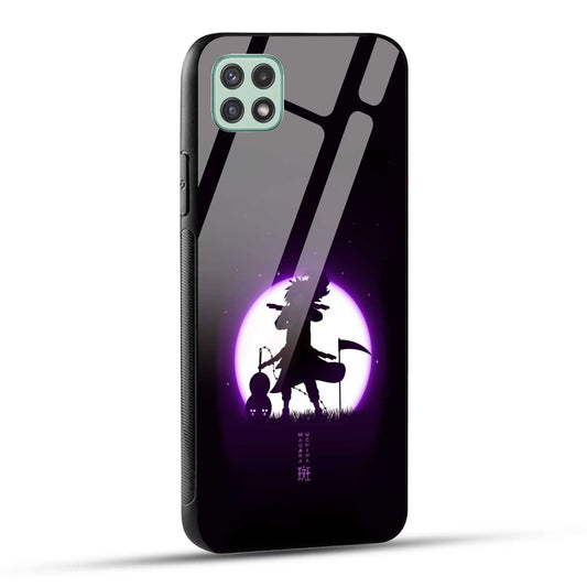 Samsung Galaxy A22 5G / Samsung Galaxy F42 5G Back Cover Madara Uchiha Printed Glass Case