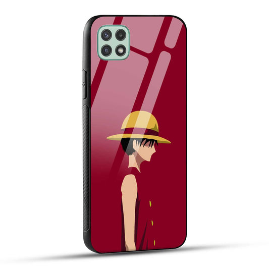 Samsung Galaxy A22 5G / Samsung Galaxy F42 5G Back Cover Luffy Printed Glass Case