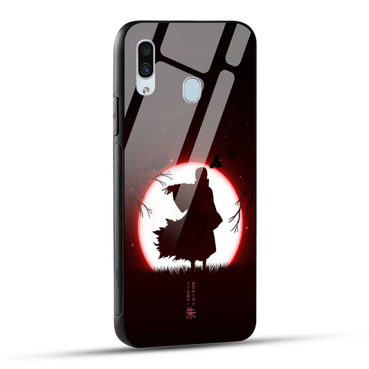 Samsung Galaxy A30 / Samsung Galaxy A20 / Samsung Galaxy M10s Back Cover Itachi Uchiha Printed Glass Case