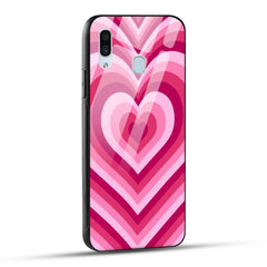 Samsung Galaxy A30 / Samsung Galaxy A20 / Samsung Galaxy M10s Back Cover Love Hearts Printed Glass Case