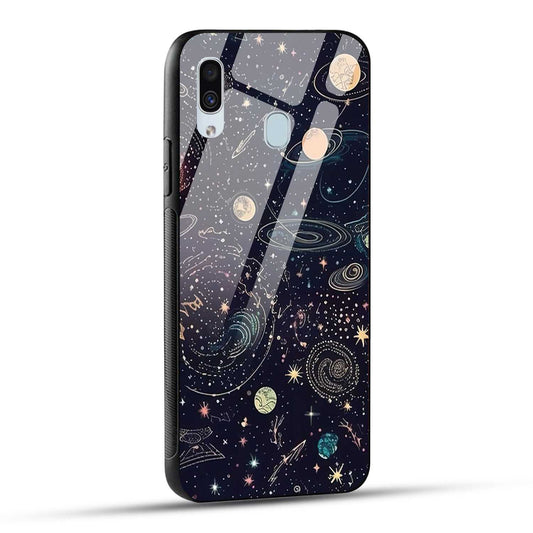 Samsung Galaxy A30 / Samsung Galaxy A20 / Samsung Galaxy M10s Back Cover Beauty Of Multiverse Art Printed Glass Case