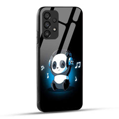 Samsung Galaxy A33 5G Back Cover Cute Music Cartoon Glass Case