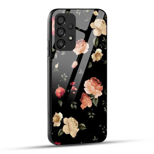 Samsung Galaxy A73 5G Back Cover Flowers Froral Printed Glass Case