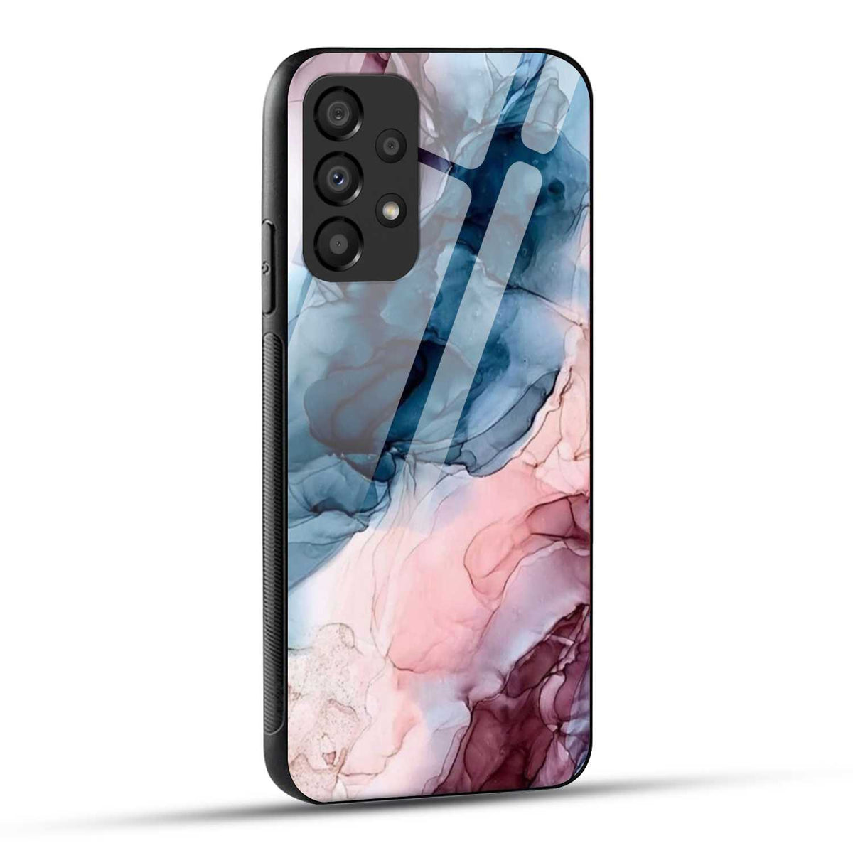 Samsung Galaxy A23 Back Cover Marble Color Printed Glass Case