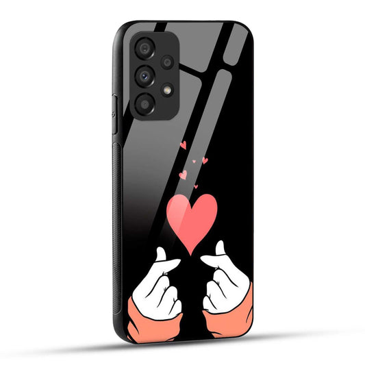 Samsung Galaxy A33 5G Back Cover Love Expressing Printed Glass Case