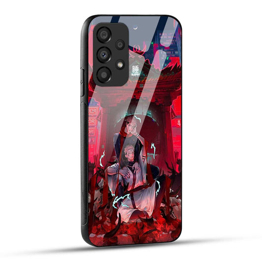 Samsung Galaxy A73 5G Back Cover Sukuna Printed Glass Case