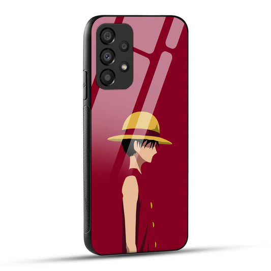 Samsung Galaxy A73 5G Back Cover Luffy Printed Glass Case