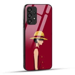 Samsung Galaxy A73 5G Back Cover Luffy Printed Glass Case