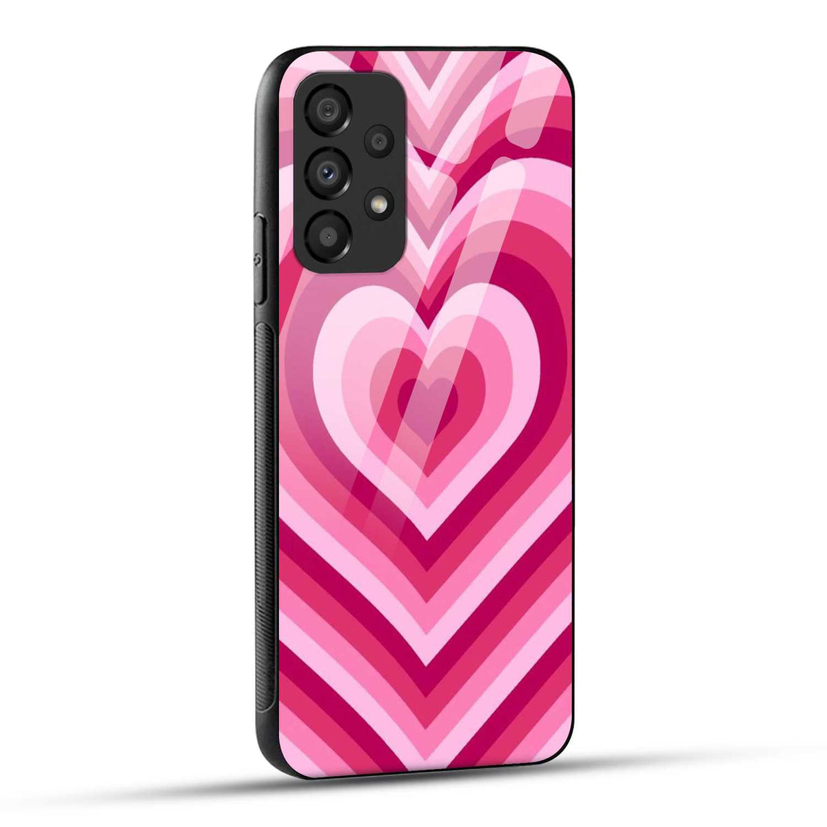 Samsung Galaxy A23 Back Cover Love Hearts Printed Glass Case