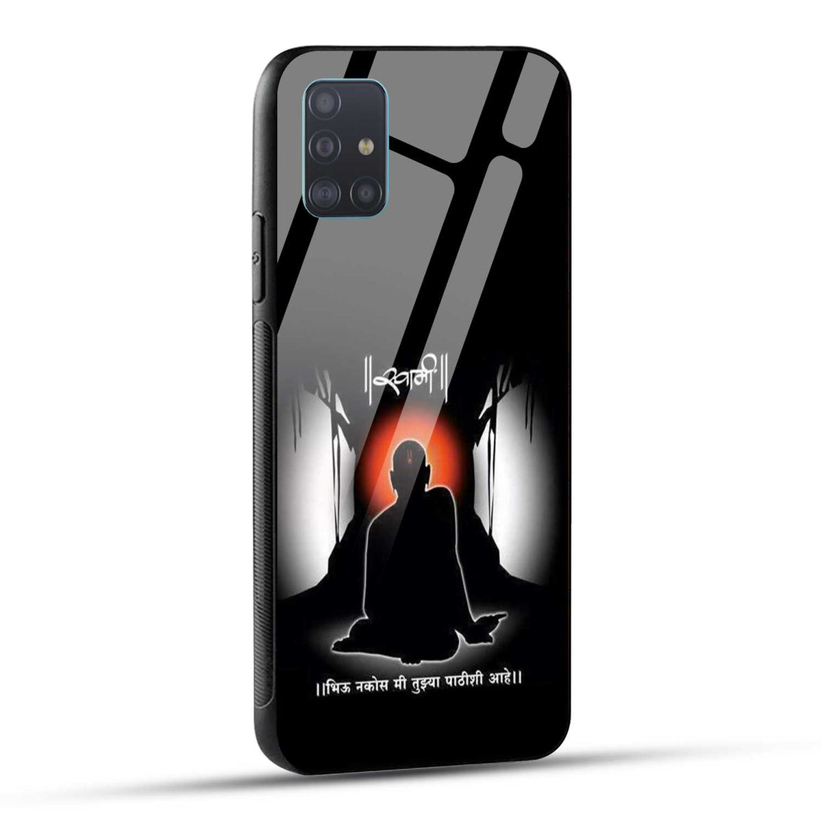 Samsung Galaxy A51 Back Cover Shree Swami Samarth Printed Glass Case