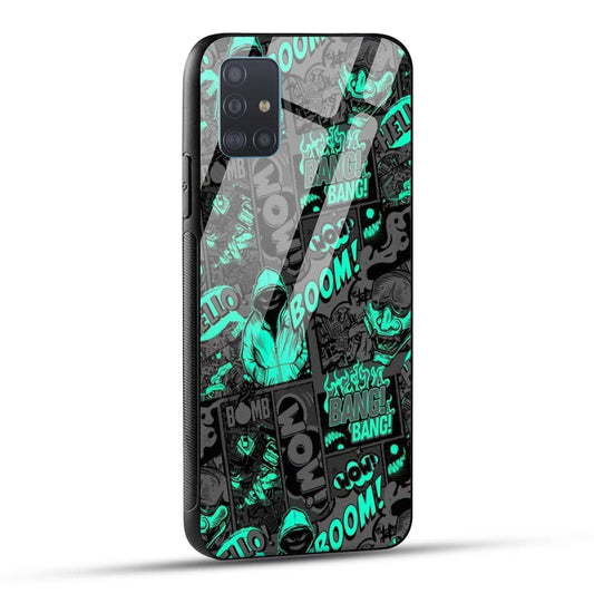 Samsung Galaxy A51 Back Cover Boom Printed Glass Case