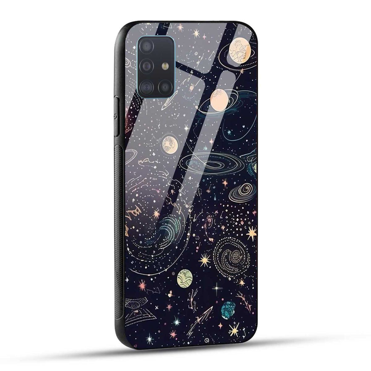 Samsung Galaxy A51 Back Cover Beauty Of Multiverse Art Printed Glass Case