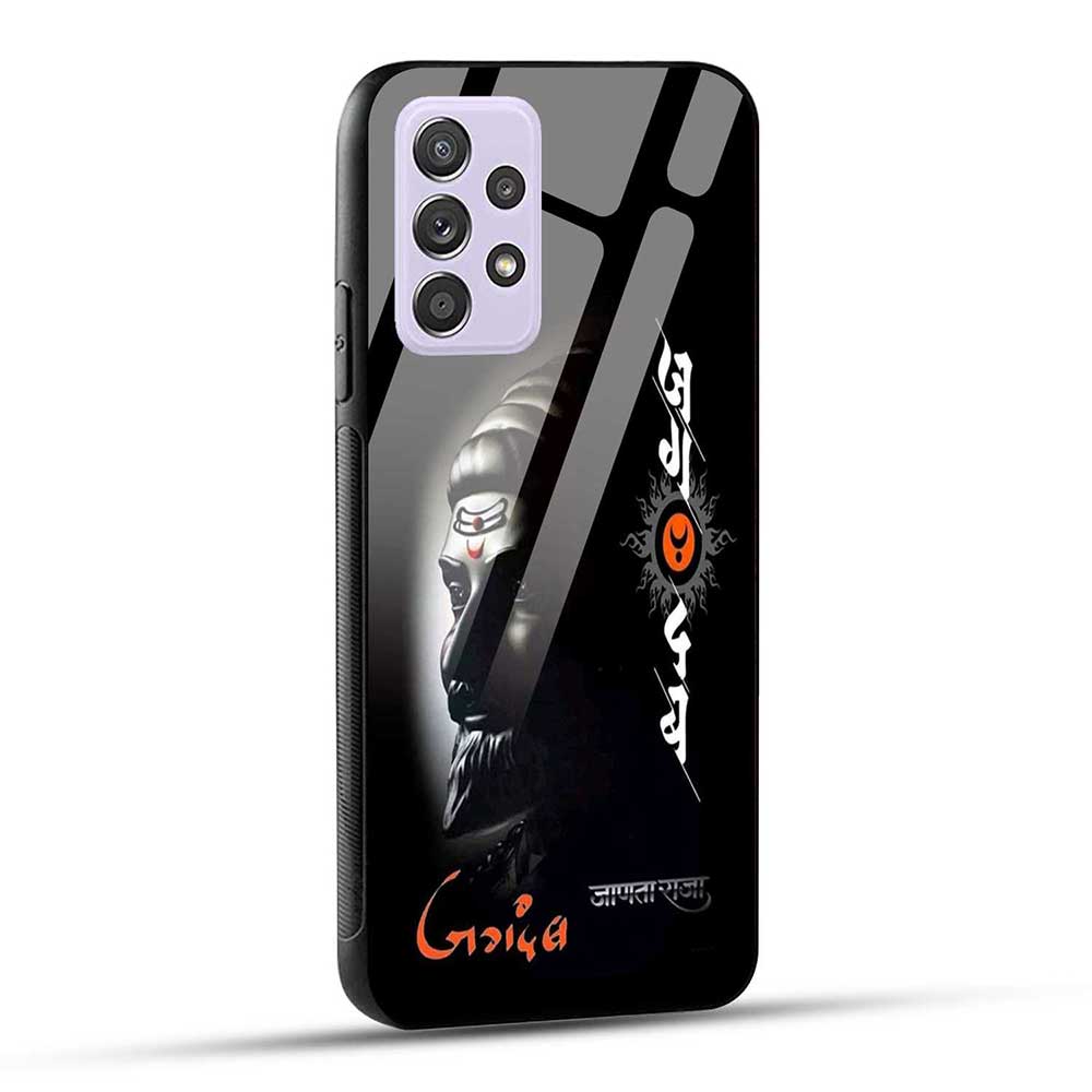 Samsung Galaxy A52 / A52 5G / A52S / A52s 5G Back Cover Jagdamb Shivaji Maharaj Glass Case