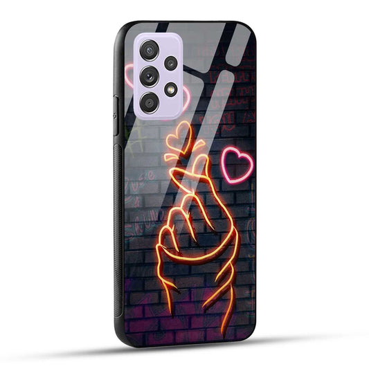 Samsung Galaxy A52 / A52 5G / A52S / A52s 5G Back Cover Swag Cute Hearts Printed Glass Case