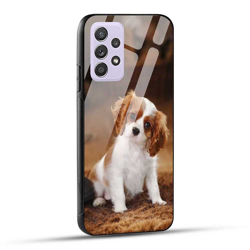 Samsung Galaxy A52 / A52 5G / A52S / A52s 5G Back Cover Cute Dog Glass Case