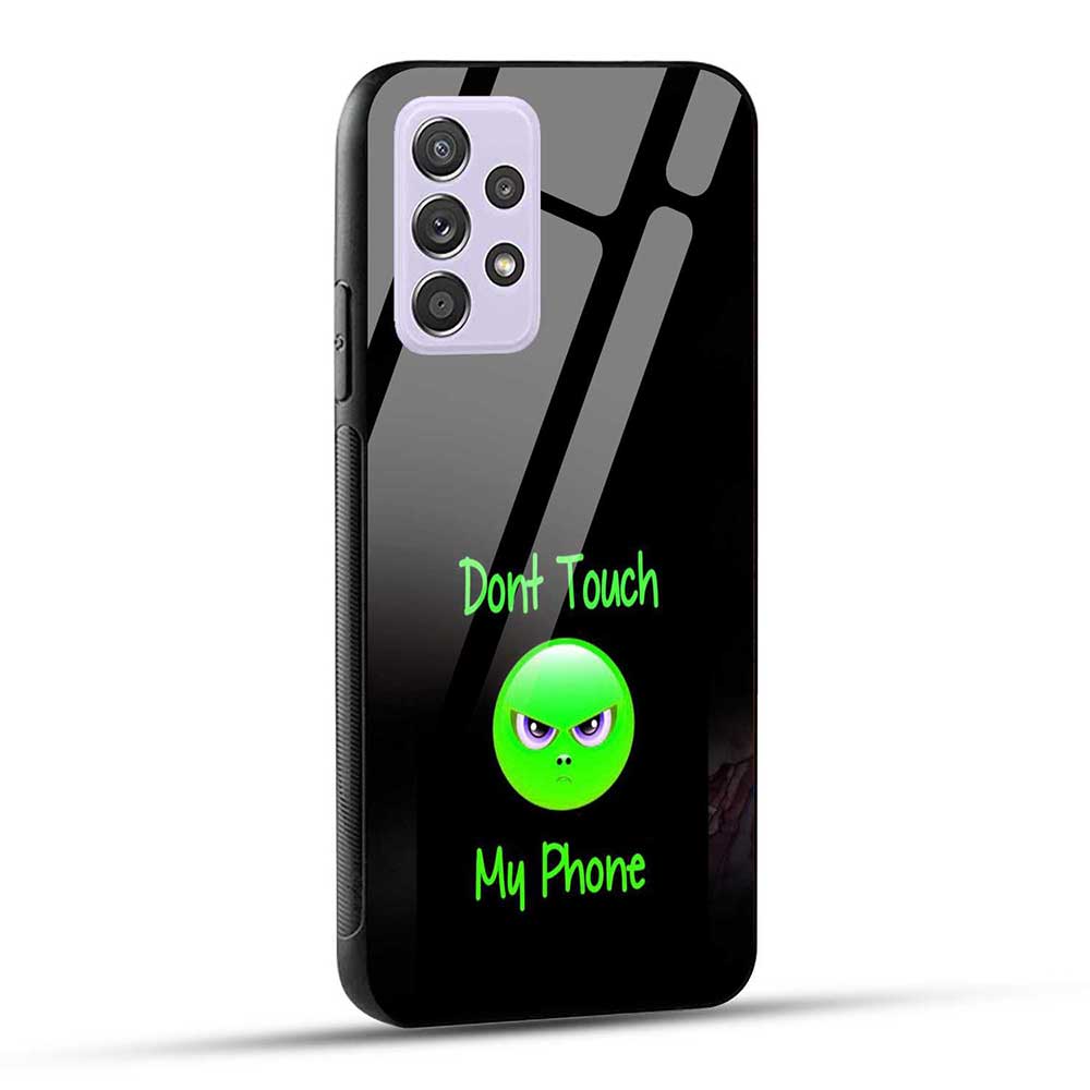 Samsung Galaxy A52 / A52 5G / A52S / A52s 5G Back Cover Don’t Touch My Phone Angry Face Glass Case