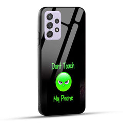 Samsung Galaxy A52 / A52 5G / A52S / A52s 5G Back Cover Don’t Touch My Phone Angry Face Glass Case