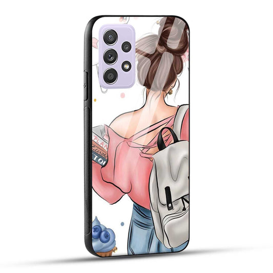 Samsung Galaxy A52 / A52 5G / A52S / A52s 5G Back Cover Padhaku Girl Printed Glass Case