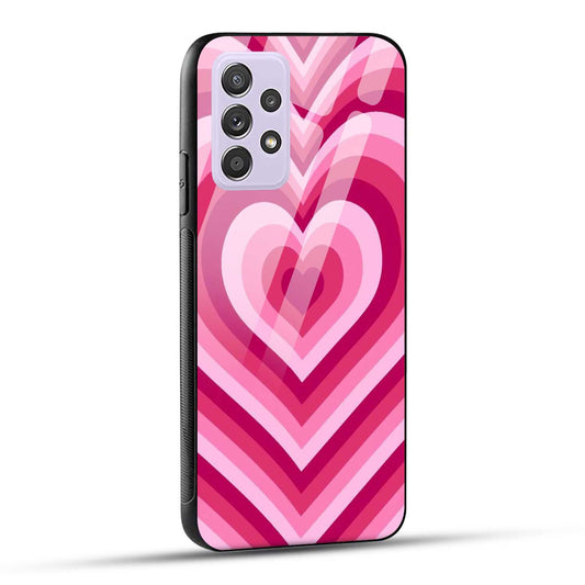 Samsung Galaxy A52 / A52 5G / A52S / A52s 5G Back Cover Love Hearts Printed Glass Case