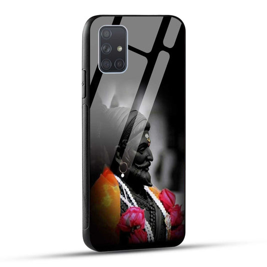 Samsung Galaxy A71 Back Cover Chatrapati Shivaji Maharaj Raje Printed Glass Case