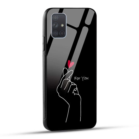 Samsung Galaxy A71 Back Cover For You Printed Glass Case
