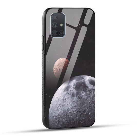 Samsung Galaxy A71 Back Cover Galaxy Space Printed Glass Case