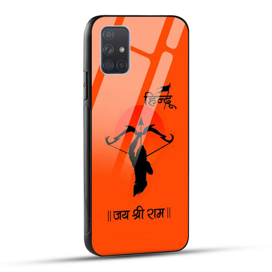 Samsung Galaxy A71 Back Cover Jai Shree Ram Printed Glass Case