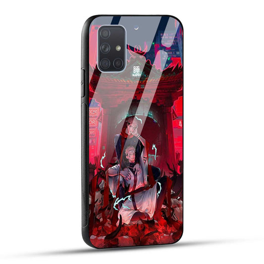 Samsung Galaxy A71 Back Cover Sukuna Printed Glass Case