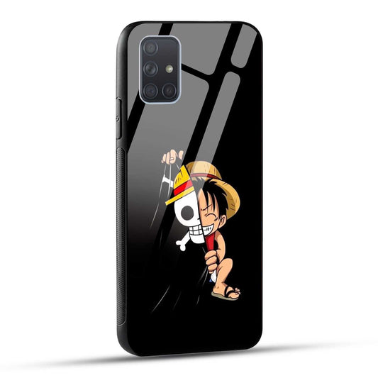 Samsung Galaxy A71 Back Cover Luffy Printed Glass Case