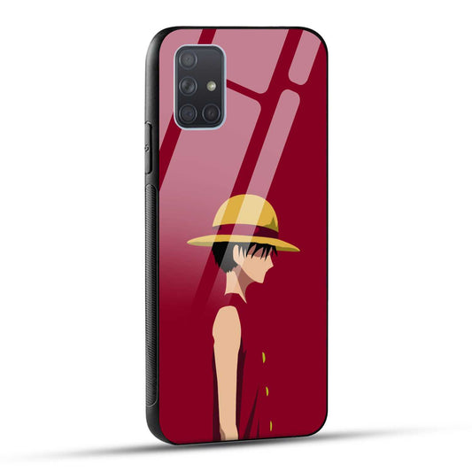 Samsung Galaxy A71 Back Cover Luffy Printed Glass Case