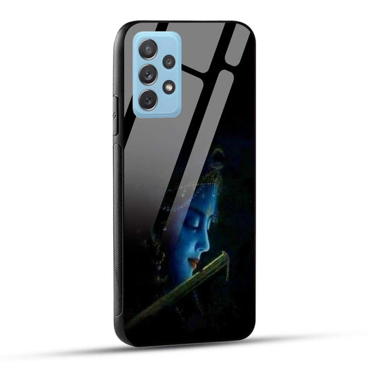 Samsung Galaxy A72 Back Cover Lord Krishna Printed Glass Case