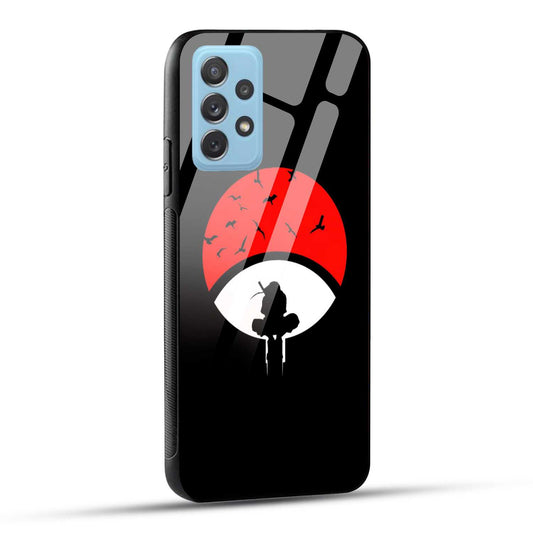 Samsung Galaxy A72 Back Cover Itachi Uchiha Printed Glass Case