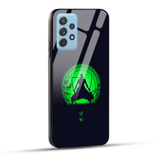 Samsung Galaxy A72 Back Cover Zoro Printed Glass Case