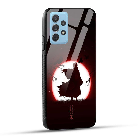 Samsung Galaxy A72 Back Cover Itachi Uchiha Printed Glass Case