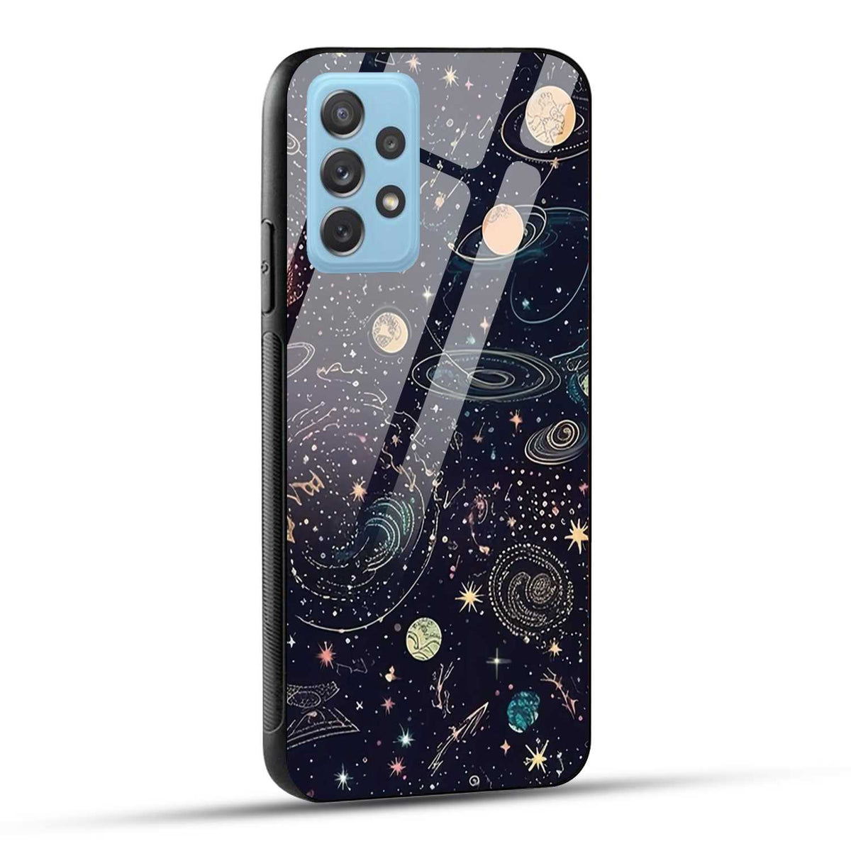 Samsung Galaxy A72 Back Cover Beauty Of Multiverse Art Printed Glass Case